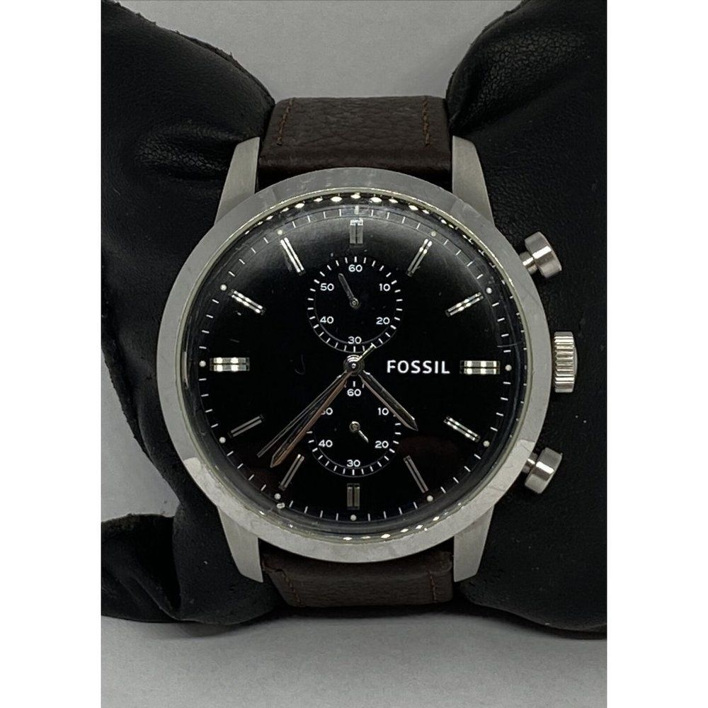 Fossil Townsman FS4866 Men's Brown Leather Analog